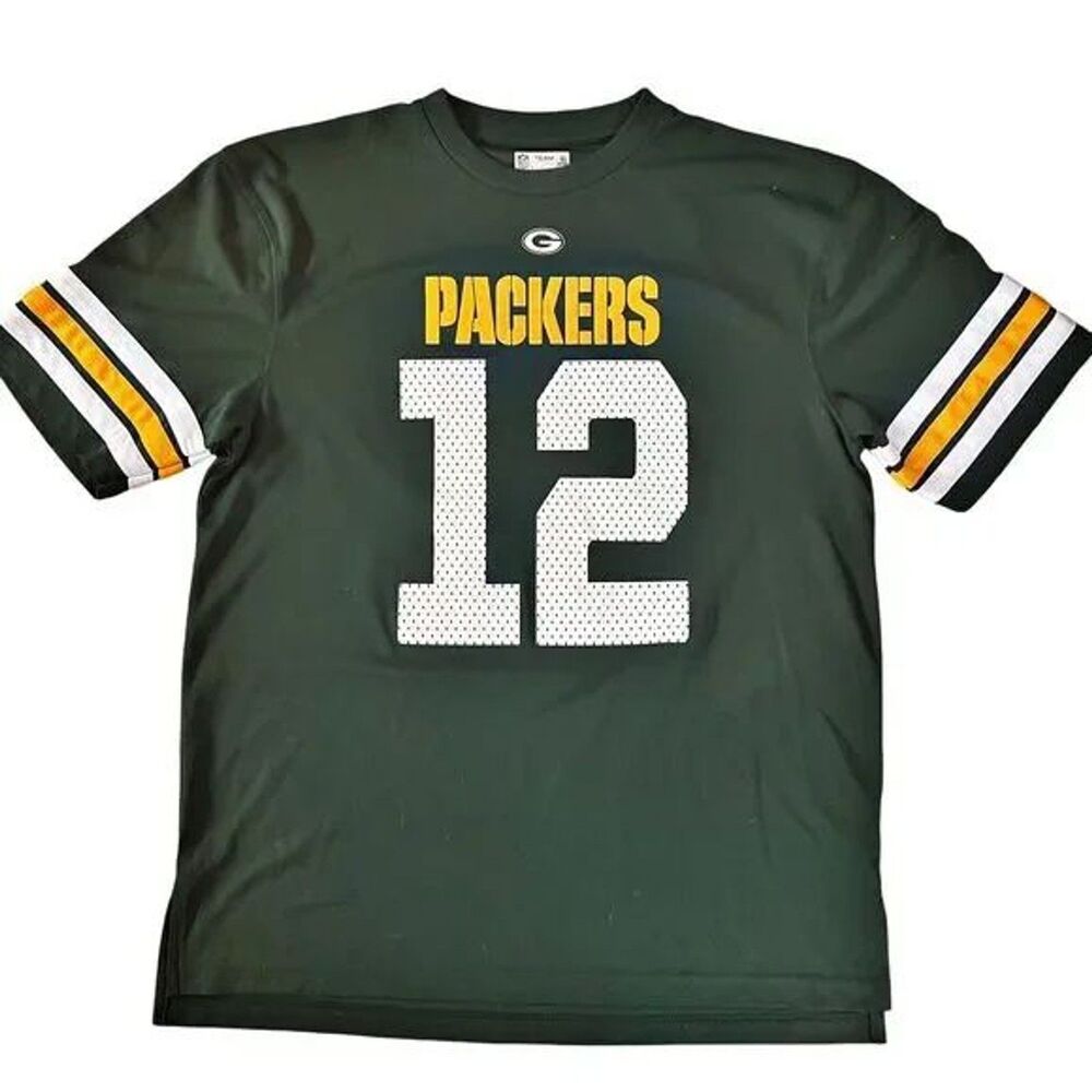 NFL Team Apparel Green Bay Packers Aaron Rodgers #12 Men’s XXL Football Jersey